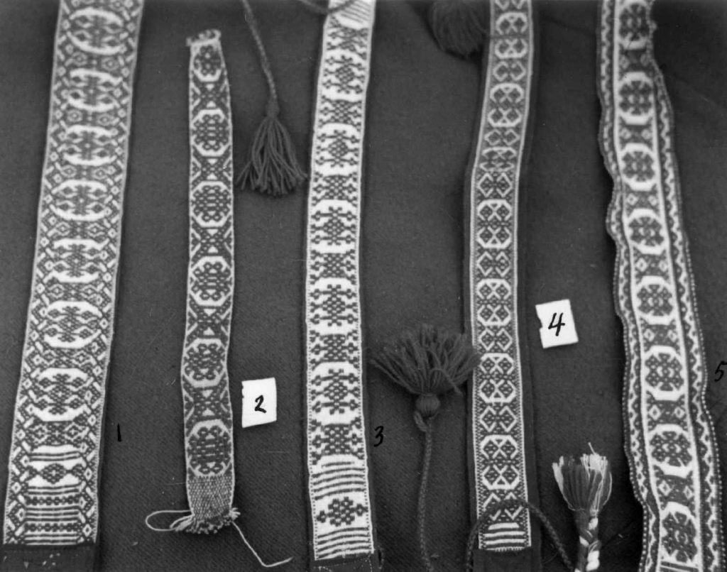 Patterned belts from Kautokeino and Karasjok, Norway Photo by Unni Fürst